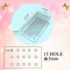 Clear Acrylic Lollipop Display Stand, Transparent Candy Holder, Reusable Cake Dessert Display Rack for Home Party Festival Decoration(15 hole) 15-Hole