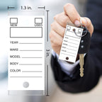 Versa-Tags White Self-Protecting Key Tags with Split Rings, 250-Pack 250 Tags Solid White