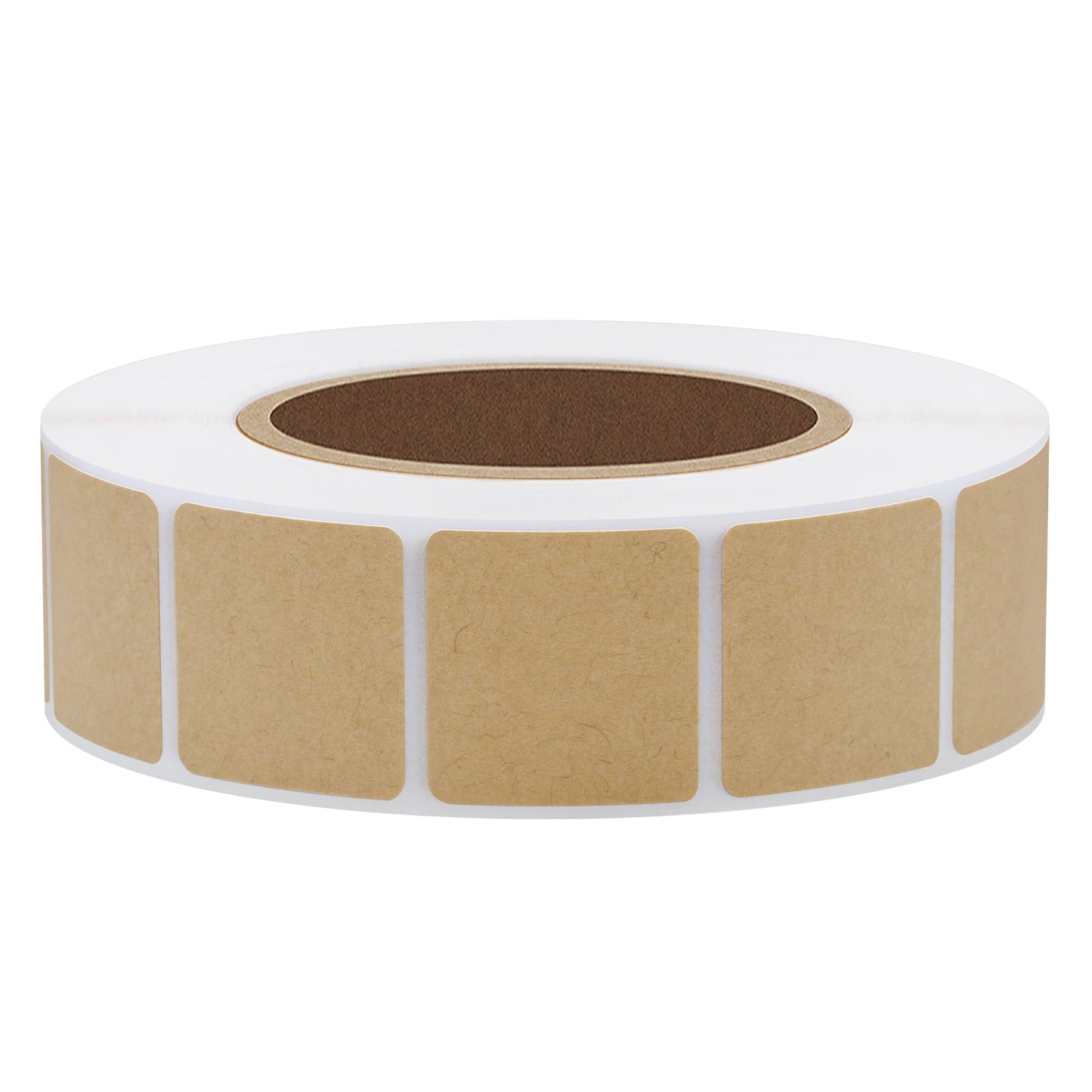 Hybsk 0.85 Inch Square Blank Kraft Shooting Target Pasters | Writable Inventory Organizer Labels | Total 1,000 Adhesive Labels Per Roll
