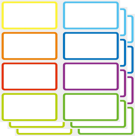 SVNOOC Removable Sticky Notes Reusable Dry Erase Labels for Organizing, Storage Bin, Craft, Jars, Pantry Labels, Chalkboard Labels for Office School Home Gift Chioce (2x4 inches, 24PCS)