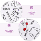 Veemoon Dresser Clothing Labels, Baby Drawer Clothing Sort Labels Removable Clothes Classification Sticker Peel and Stick Clothes Organizer Sticker for Kids Room Wardrobe Closet Drawer (40 × 60cm)