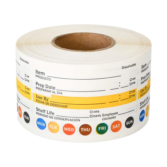 L LIKED Dissolvable Food Labels 2”x 3" No Residue Food Storage Labels for Kitchen，Washable Mason Jar Labels, Bottle Labels Easy to Write -500 Labels(Matte White… 2X3 Inches 500 Labels