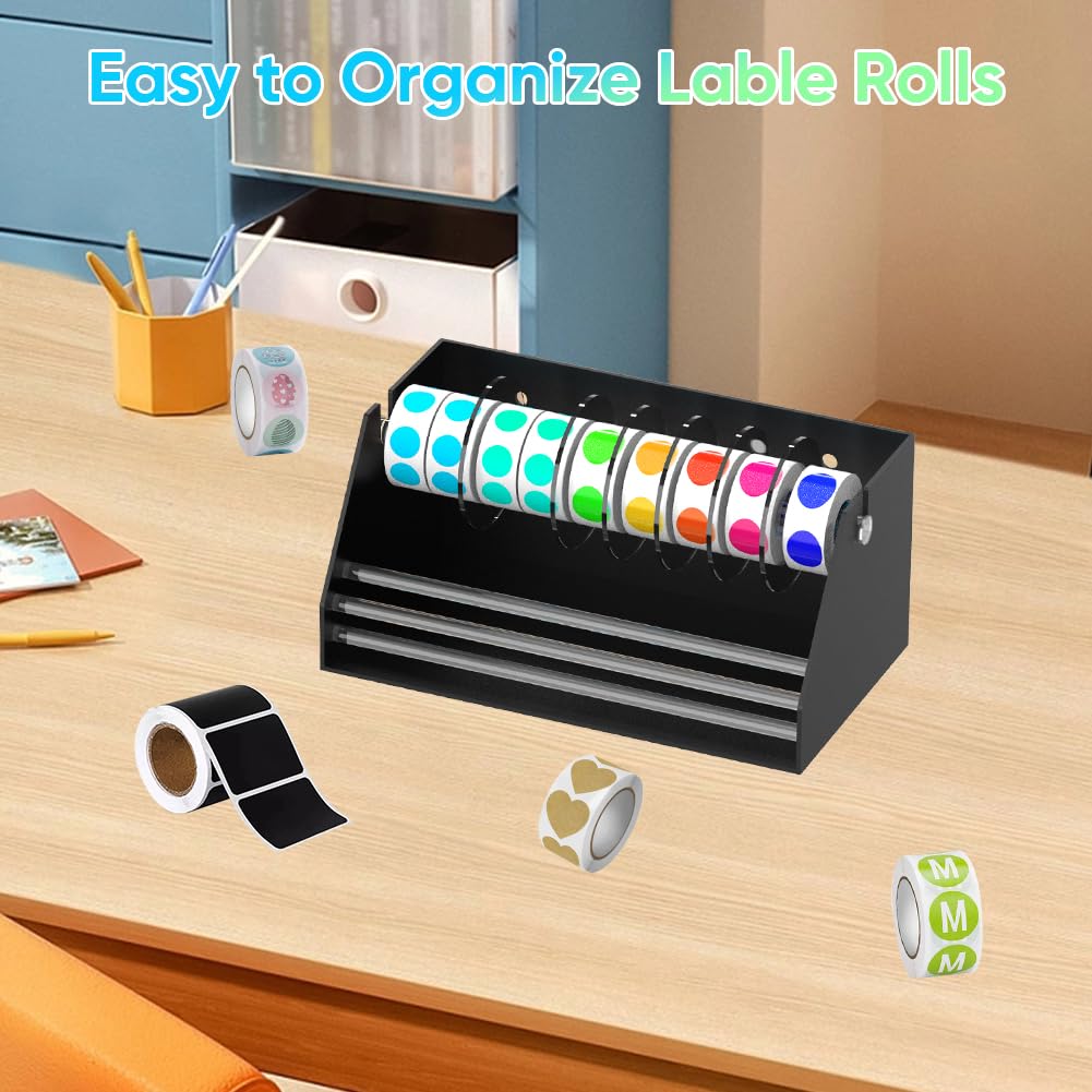 Acrylic Sticker Label Roll Dispenser - Label Dispenser Sticker Roll Holder