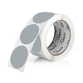 Perco Grey 2-Inch Round Circle Dot Sticker Labels with Permanent Adhesive - 500 Labels per Roll - Vibrant Colors, Strong Adhesion - Made in USA 1 Roll