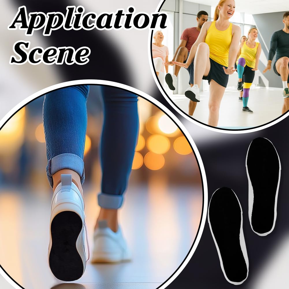 PH PandaHall 5 Pieces Self Adhesive Suede Sticky Sheets 7.8"x11.8" Stick-on Friction-reducing Dance Soles Backing Non Slip Sole Protector for Dance Shoes, High Heeled Shoes