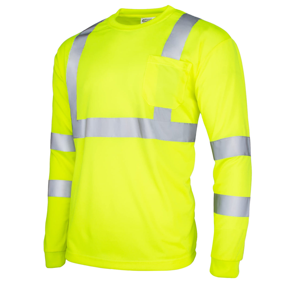 JORESTECH High-Visibility Long Sleeve Safety T-Shirt, ANSI/ISEA 107 Type R Class 3 Compliant XX-Large Lime