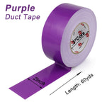 BOMEI PACK Duct Tape Heavy Duty,2 Inch x 60 Yards,Waterproof and Tear by Hand,Strong Strength,Residue Free,Flexible and All Weather-Value for Repair,Home and Professional Use (Purple) purple