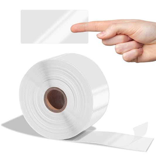 Aegis Adhesives - 2" X 4" Clear Rectangle Labels - Transparent Stickers to Protect UPC Barcodes, Addresses, Shipping Information, and More (1 Roll, 500 Labels/Roll) 2" X 4"