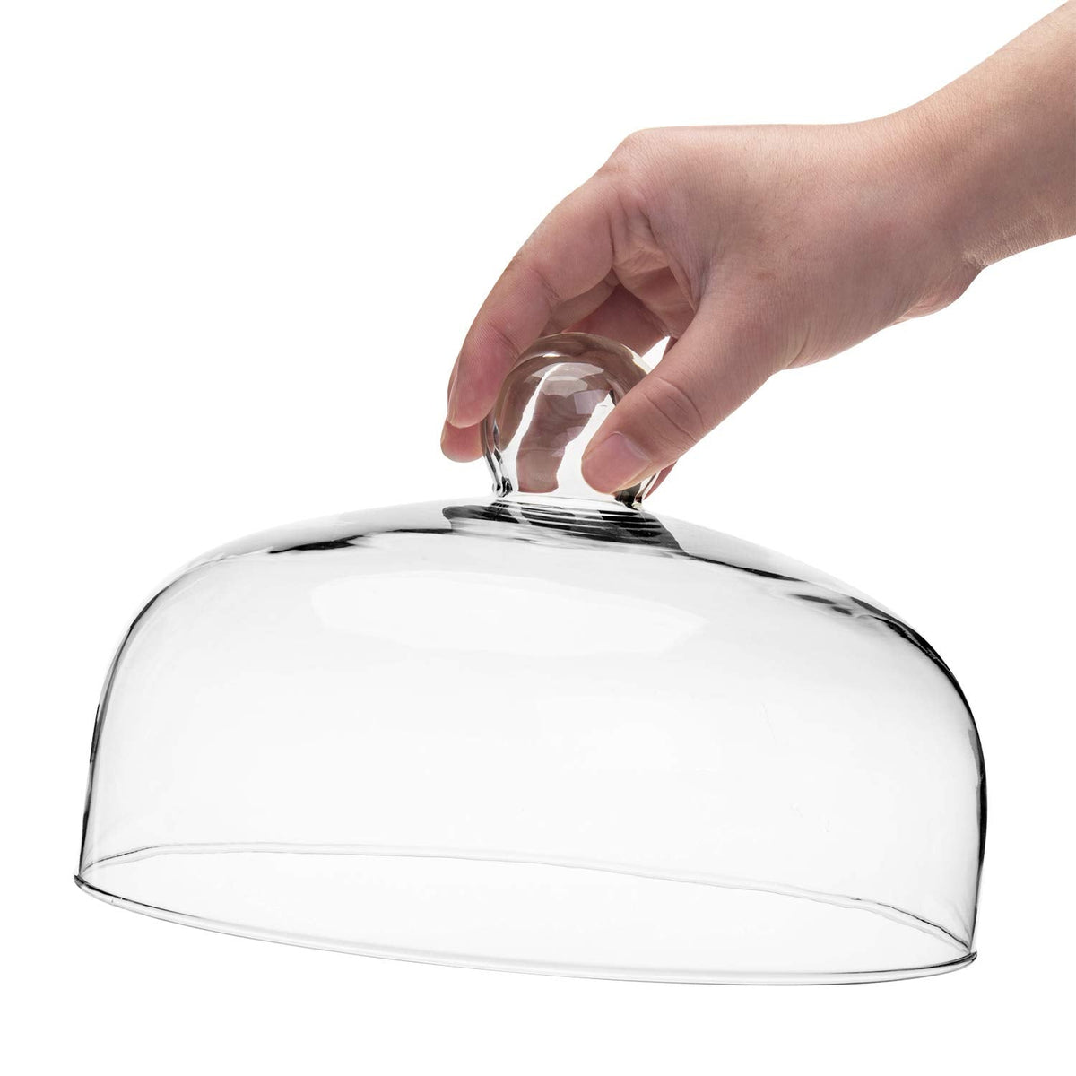 MyGift 8.7 Inch Glass Cake Dome, Lid Only, Fits Cake Plates up to 8.5 Inch