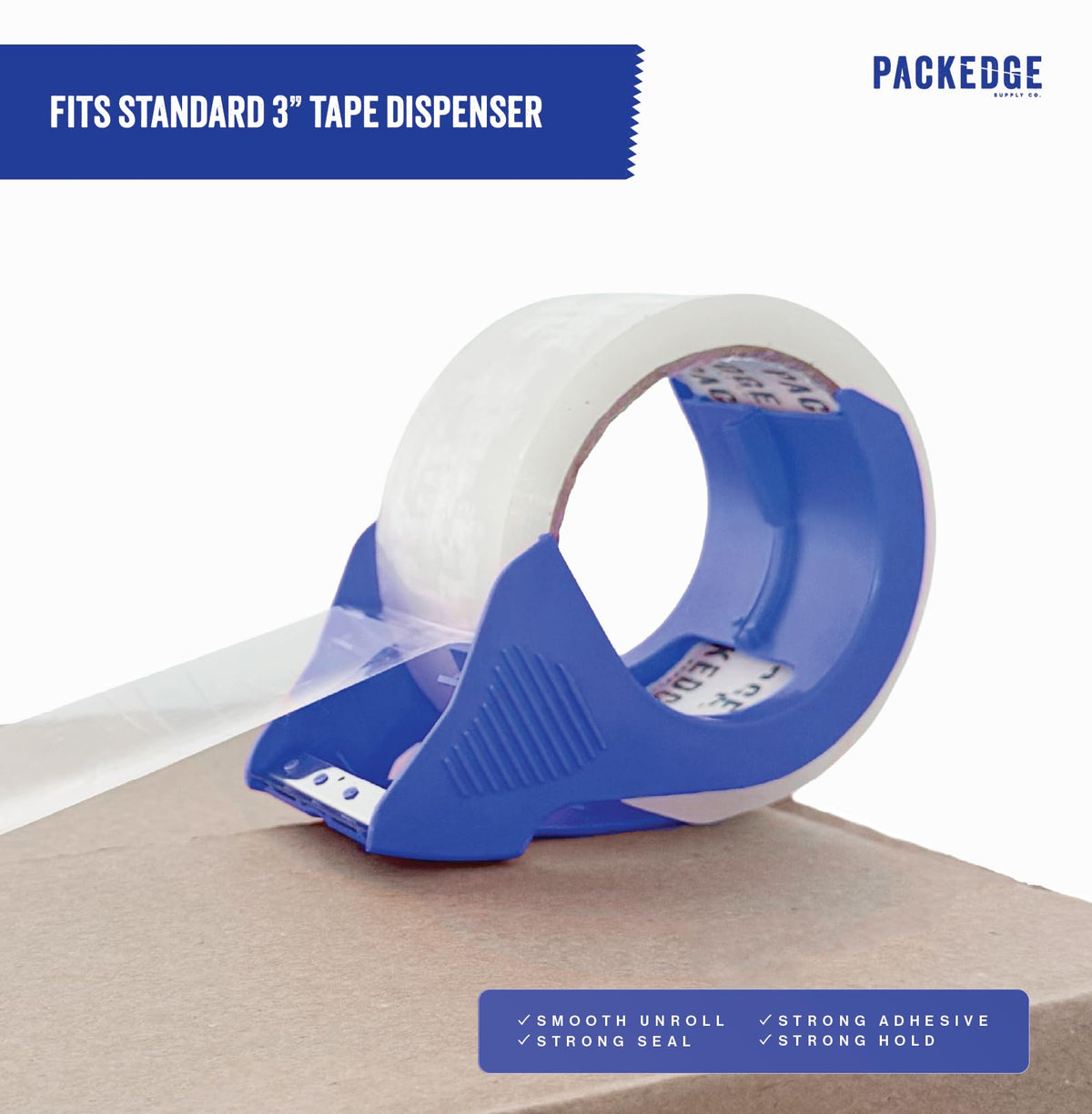 Packedge Clear Packing Tape, 12 Rolls, 1.88 in x 60 Yd Heavy Duty Shipping