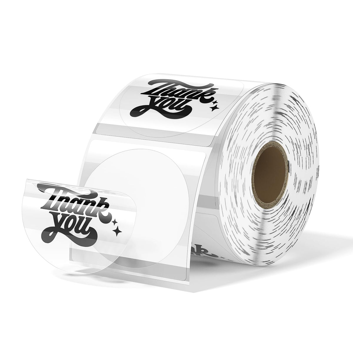 '+2" Circle Thermal Labels 750 Labels/Roll