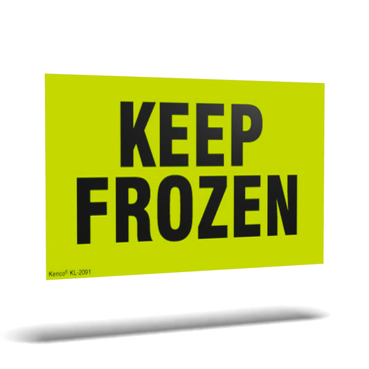 Kenco 3" X 5" Keep Frozen Fluorescent Shipping Label Stickers for Shipping and Packing - 500 Adhesive Labels Per Roll 1 PACK