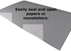 ChromaLabel 0.75 x 1 inch clear oval wafer seals on perforated roll, 5000 labels for packaging and sealing applications