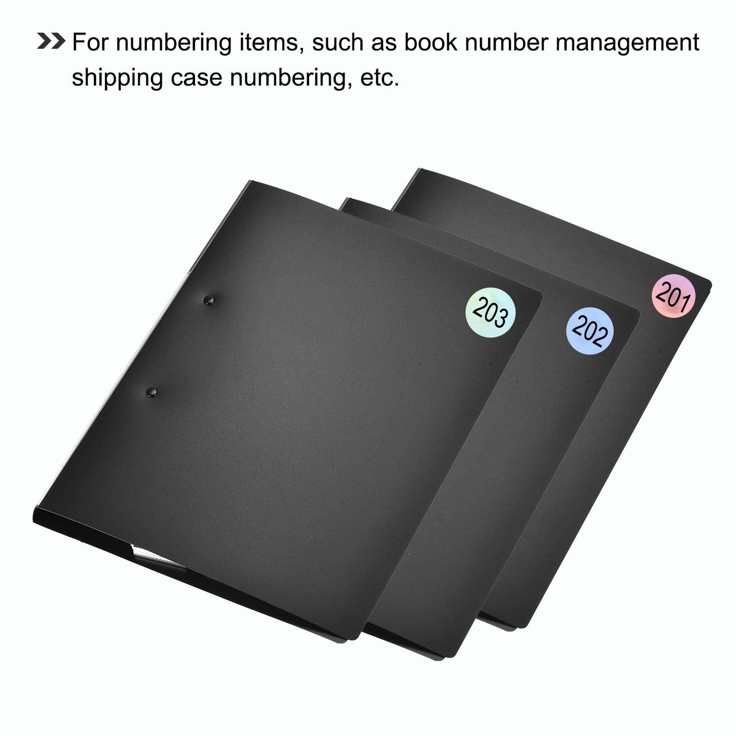 MECCANIXITY Laser Number Stickers, Number 301 to 400 Round Self Adhesive Reflective Sticker for Inventory, Storage Organizing, 10 Sheets(1000pcs)