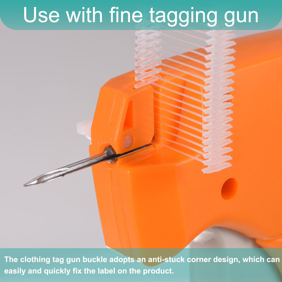 uxcell 5000pcs Standard Tagging Gun Fasteners 25mm Plastic Tag Gray