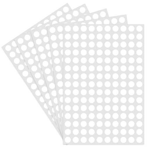 Starboling Dot Stickers - 3/8 Inch White Circle Labels, 3000pcs Self-Adhesive Writable Color Coding Round Labels for Office, Classroom, Garage Sale 0.375''