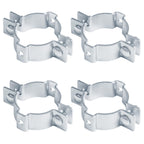 GBGS 4 Pack Sign Mounting Bracket for OD 2-3/8"Round Pipe Post