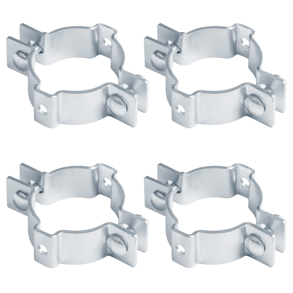 GBGS 4 Pack Sign Mounting Bracket for OD 2-3/8"Round Pipe Post