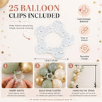 Over The Table Rod Stand with Clamps, Adjustable Metal Balloon And Arch Kit