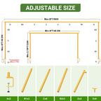 8FTx4FT Adjustable Over The Table Arch Stand with Clamps 8x4FT