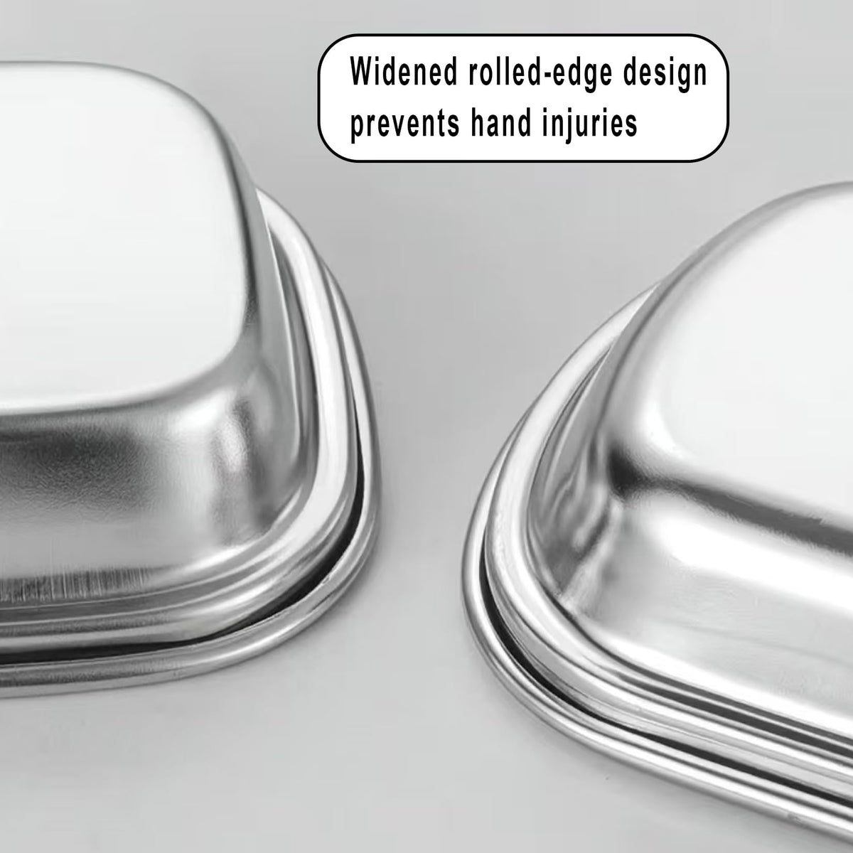 6 Pcs Stainless Steel 3-Compartment Condiment Tray – Korean Style Soy Sauce Dish for BBQ, Banchan, Spices, Salt, Sugar – Stackable Divided Server for Home & Restaurant Use