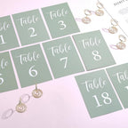 31Pcs Table Number Holders Wedding Table Numbers