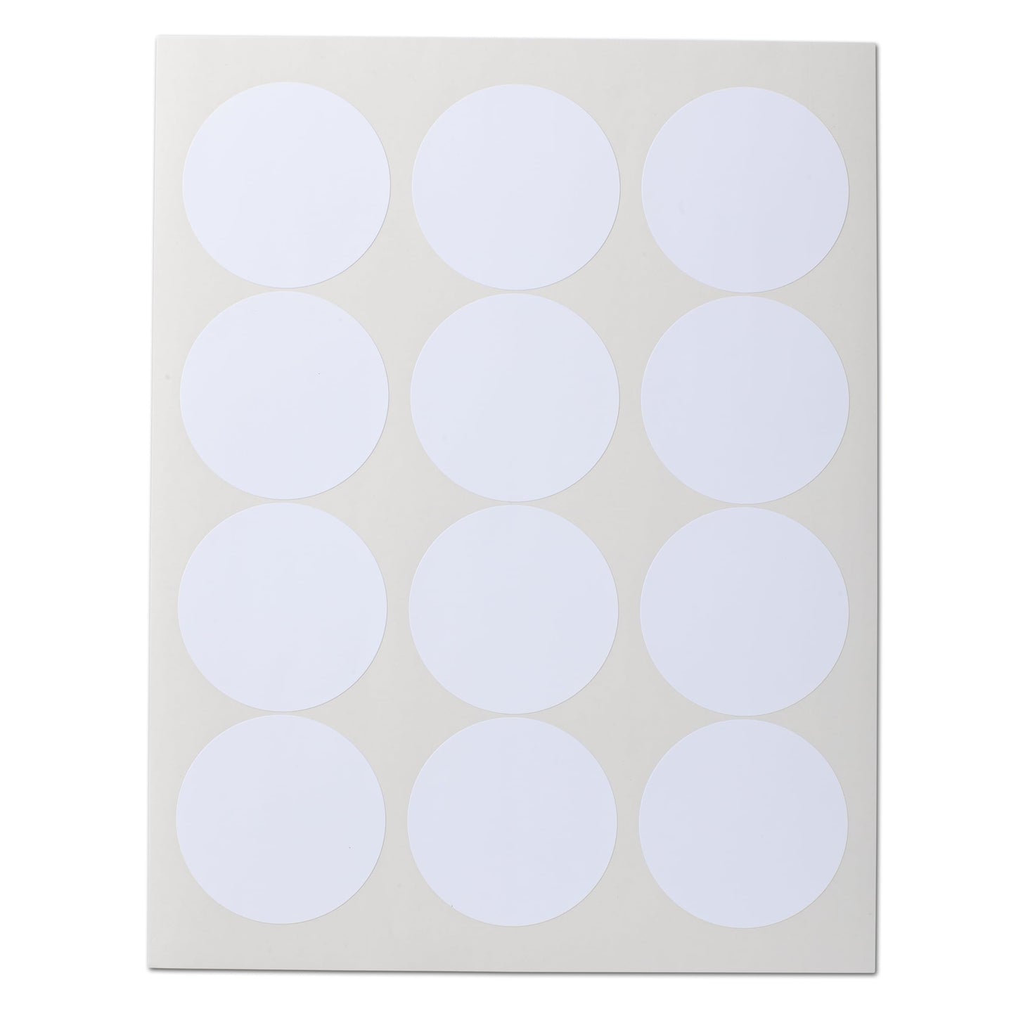 Waterproof Essential Oil Labels, 60 Circles, 2.5 Inch Diameter, Oil Proof, Highly Durable Blank Stickers