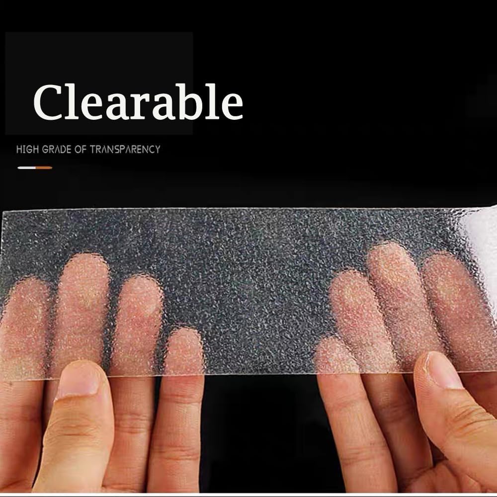Transparent Anti Slip Rubber Tape, 2inch x 20 feet Ultra-Thin Strong Waterproof, Heat-Resistant and wear-Resistant pad, Soft, Suitable for Barefoot