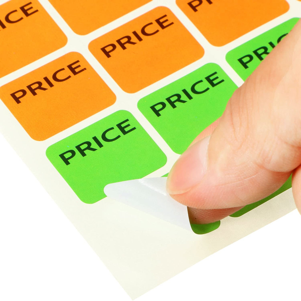 Boao neon-colored preprinted pricing labels with 2240 pieces, ideal for garage sales, yard sales, and sale signage.