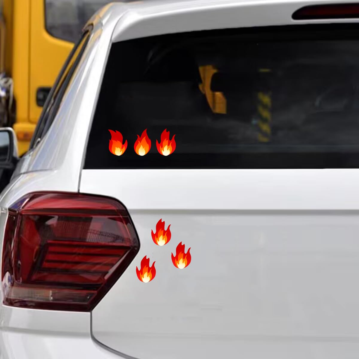 Fire Vinyl Stickers 1 inch Red Flame Stickers HOT Imprint Flame Labels or Teenager Adult Scrapbooking Art Craft Supplies 240pcs
