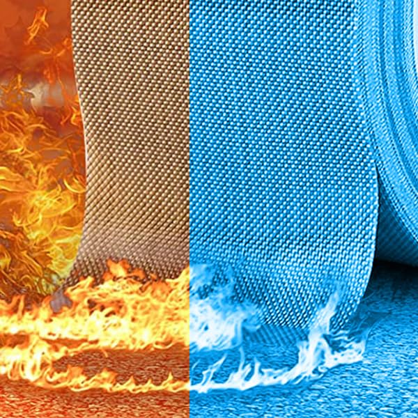 BOMEI PACK PTFE Glass Cloth Tape, 1 Pack 6 "x 33 ft High Temperature PTFE Tape Abrasion Resistant Surface Protection for Vacuum Sealer Machine, Hand Impulse Sealers Insulation Coated 1R Teflon 6in33ft