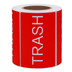 Hybsk 300pcs Trash Stickers 3x2 inch Clean Sign Disposal Reminder Labels for Garbage Homes, Offices, Warehouses (Pack of 5) 1 Roll (Pack of 5)