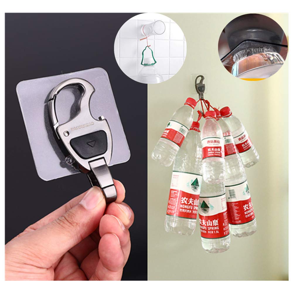 Double Sided Tape Heavy Duty Mounting Adhesive Tape 10PACK Clear Double Sided Tape for Walls Two Sided Tape Remover Waterproof Strong Squares 2.36 Inches Sticky for Wall Door Windows Crafts