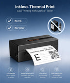 Rongta Bluetooth Thermal Shipping Label Printer for Small Business