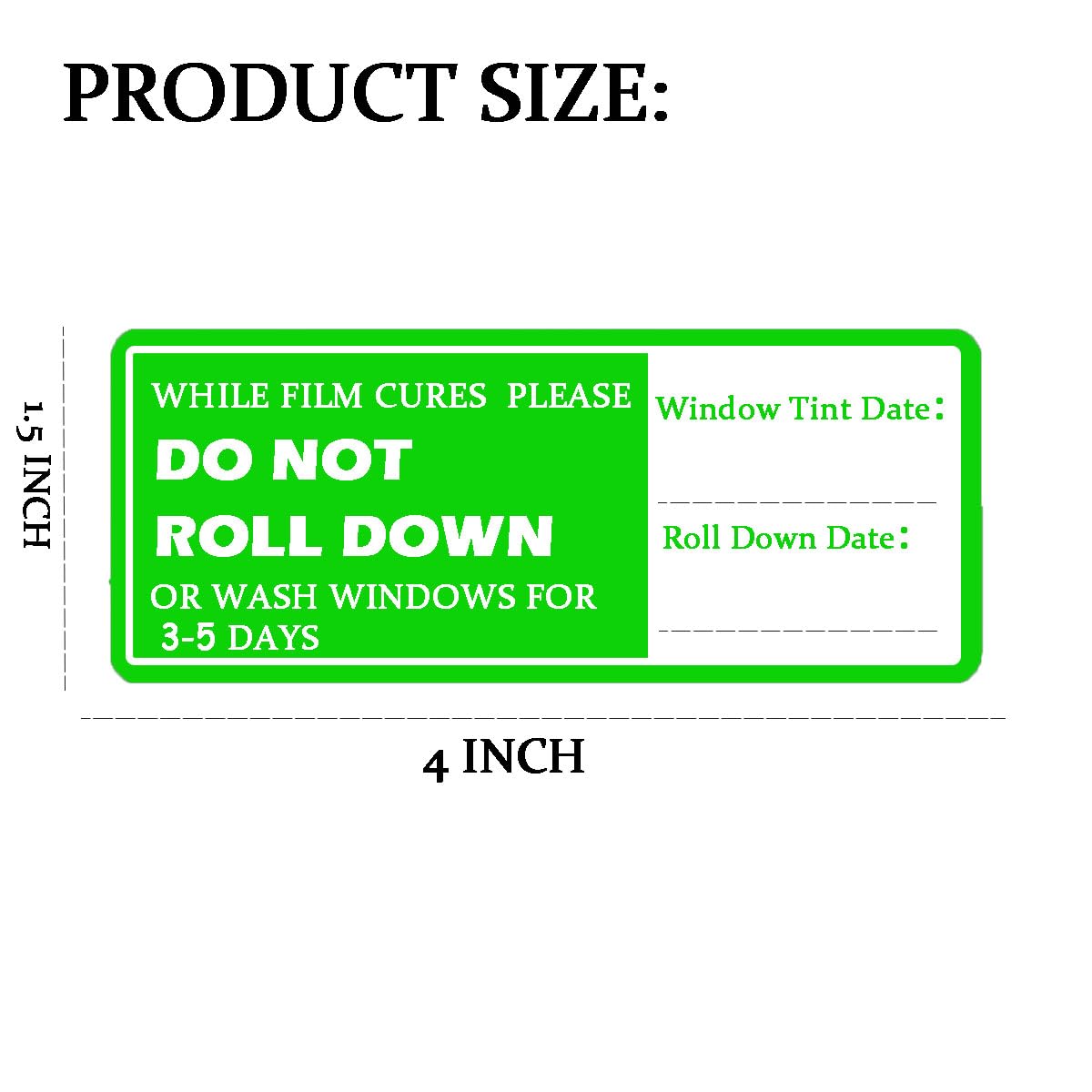 DO NOT ROLL Down Warning Stickers Labels Window Tint Tools Do Not Roll Down Automotive Self-Adhesive Stickers Window Stickers Cauion Label for Car Window Switch Tape Warning (500 Pcs)