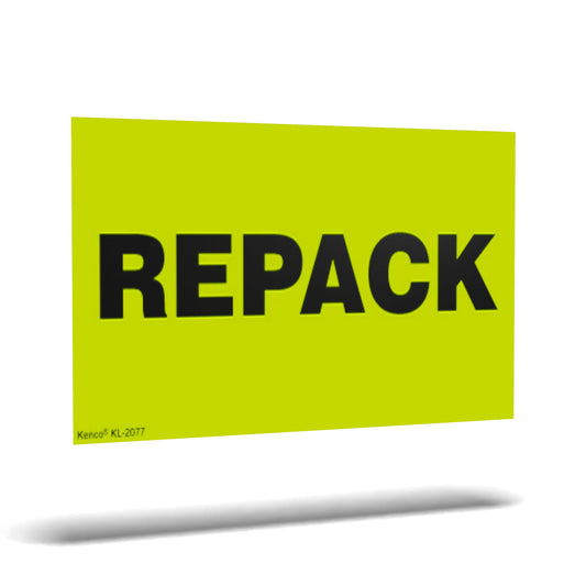 Kenco 3" X 5" Repack Fluorescent Shipping Label Stickers for Shipping and Packing - 500 Adhesive Labels Per Roll 1 PACK
