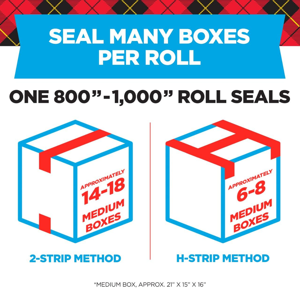 Scotch Heavy Duty Shipping Packing Tape, Clear, Packing Tape for Moving Boxes and Packaging Supplies, 1.88 in. x 22.2 yd., 2 Roll Dispensers, Moving Supplies 2 Rolls