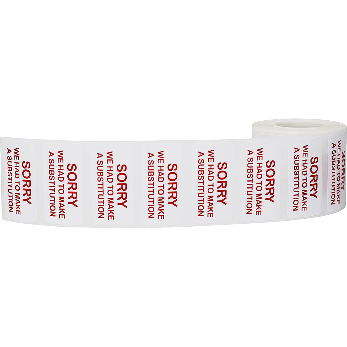 Sorry, We Had to Make a Substitution Dietary Medical Healthcare Labels 1 x 2 Inches in Size, 500 Labels on a Roll