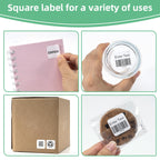 10 Rolls 30332 (1" x 1") Square Labels Compatible with DYMO Labelwriter 450 1" x 1" 10