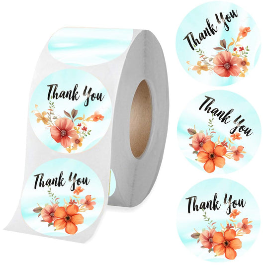 2 inch Direct Thermal Labels Stickers Happy Mothday's Day Labels Gradual Change Round Watercolor Small Business Thermal Stickers,Color-Code Dot Label for Thermal Label Printer 500 Pcs/Roll