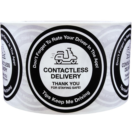 Contactless Delivery Labels 2.5 Inch 100 Total Labels