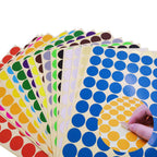 SourceTon 2800-Pack 3/4 Inch Round Color Coding Dots - 20 Vibrant Neon Colors, Removable Sticker Labels (70 per Sheet)