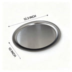 Stainless Steel Serving Platters,Camping Tray,Dinner Plate,12.2"L× 10"W