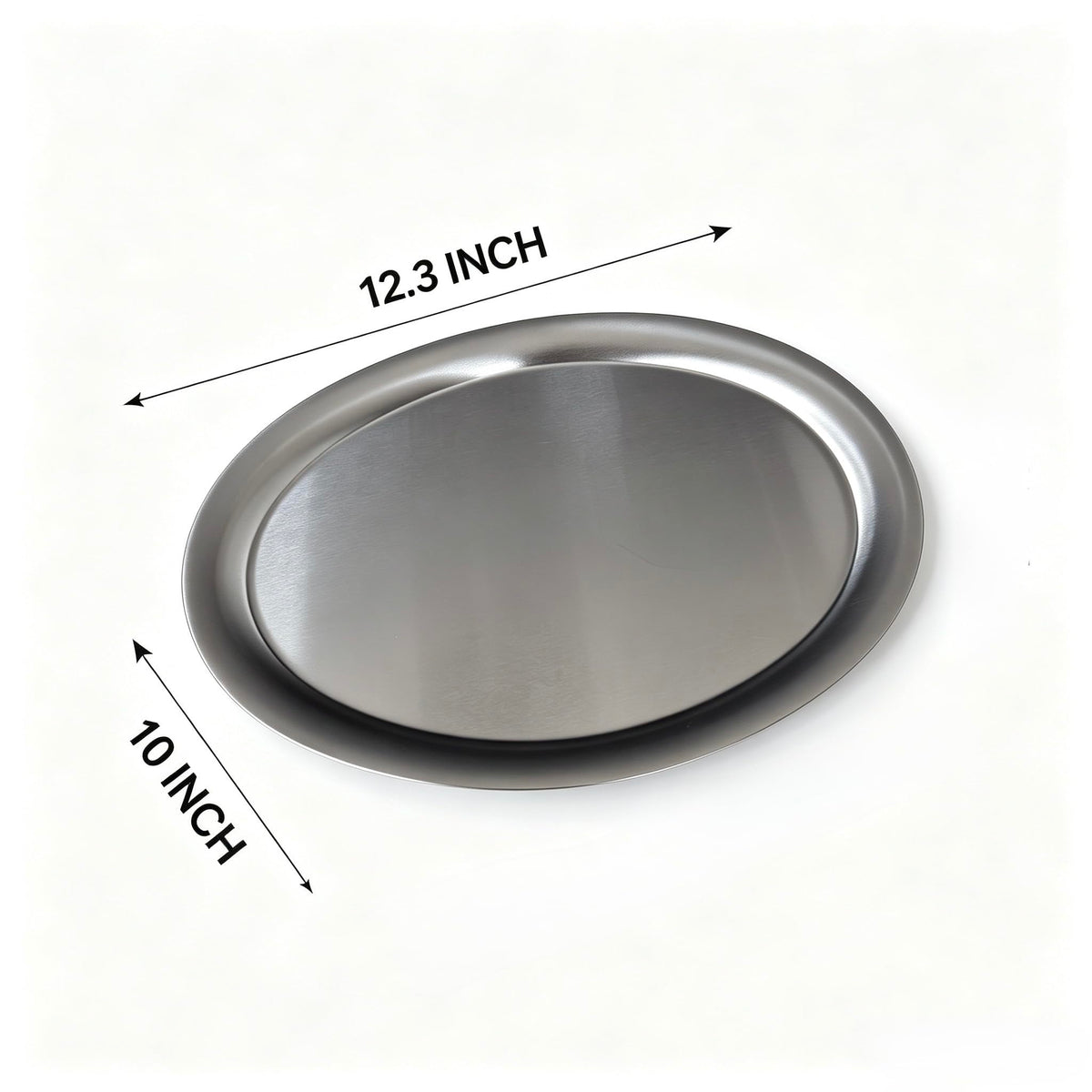 Stainless Steel Serving Platters,Camping Tray,Dinner Plate,12.2"L× 10"W