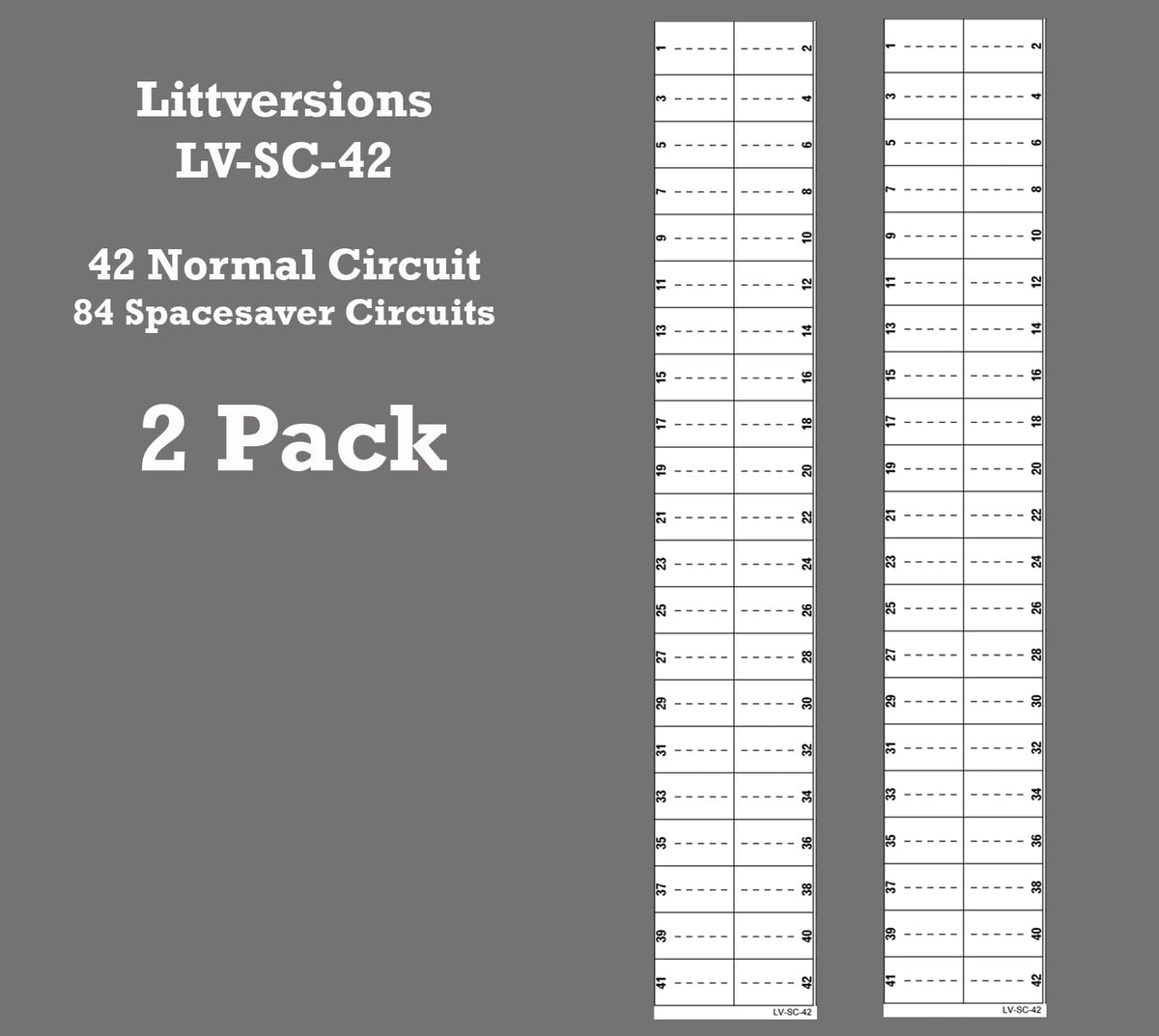 2 Pack 42 Circuits Replacement for Square D Schnider Homeline Electrical Circuit Breaker Fuse Panel Directory Labels Stickers Decals LSDL Vinyl White 2 Pack