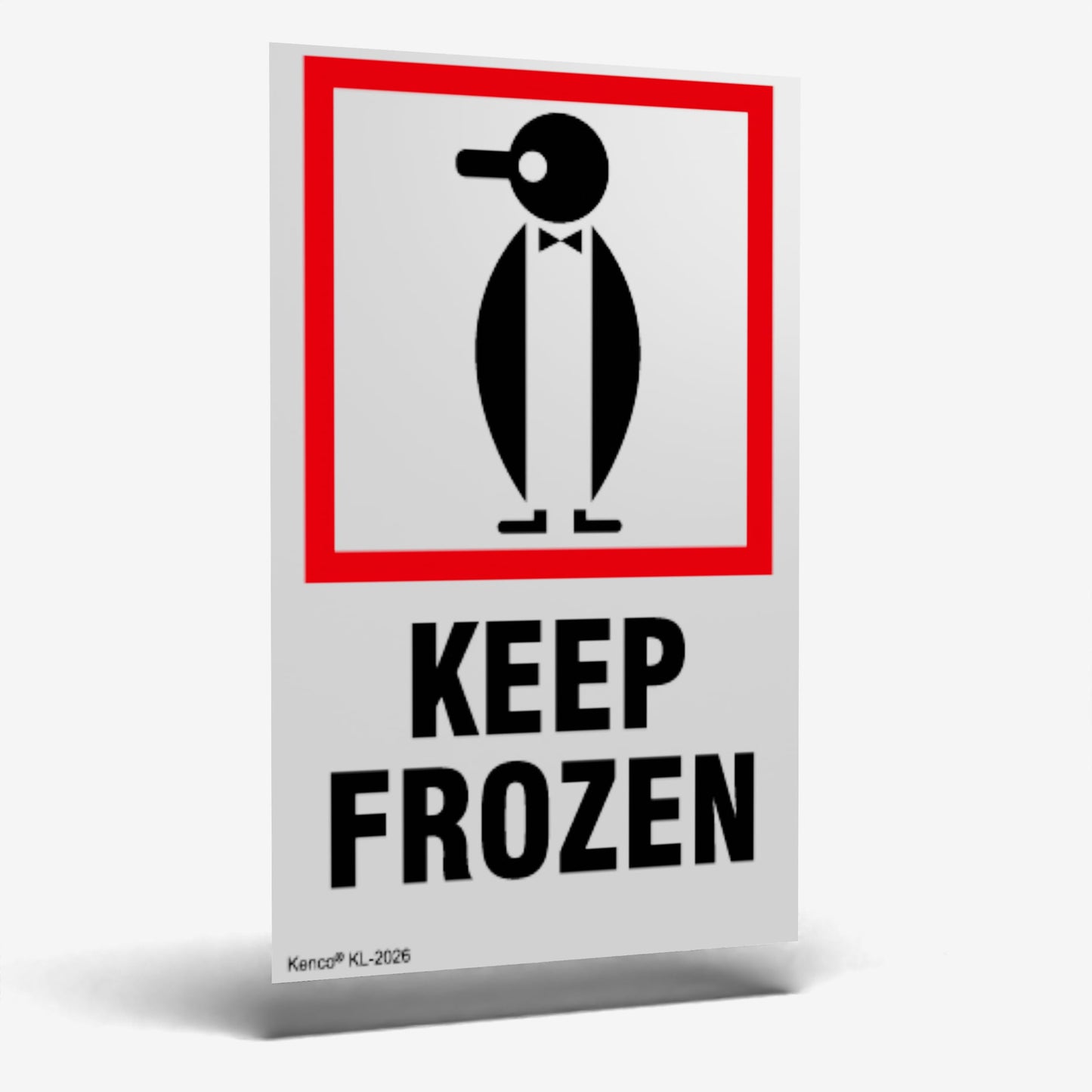 Kenco 3" X 5" Keep Frozen Safe Handling Warning Stickers for Shipping and Packing - 500 Adhesive Labels Per Roll 1 PACK