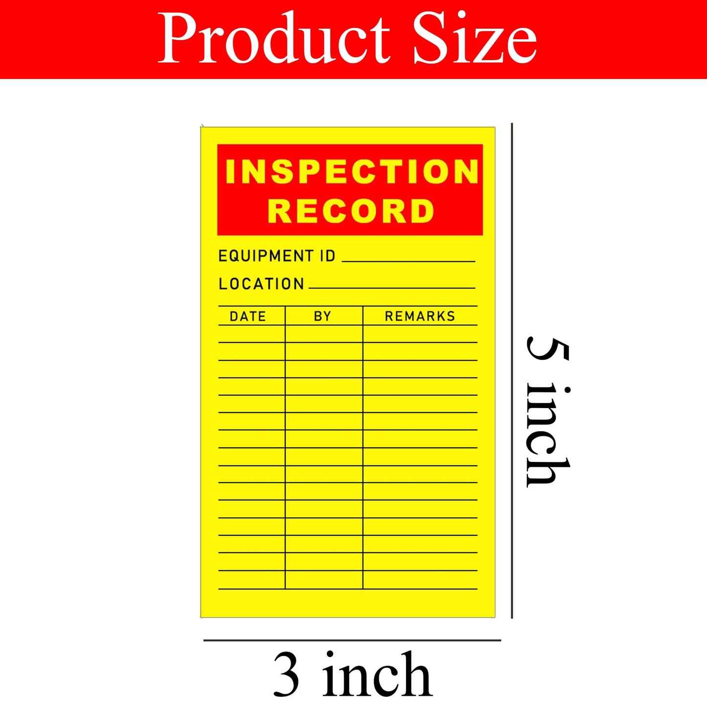 Safety Inspection Tags - 100Pcs Yearly Maintenance Labels - Industrial Quality Control Stickers