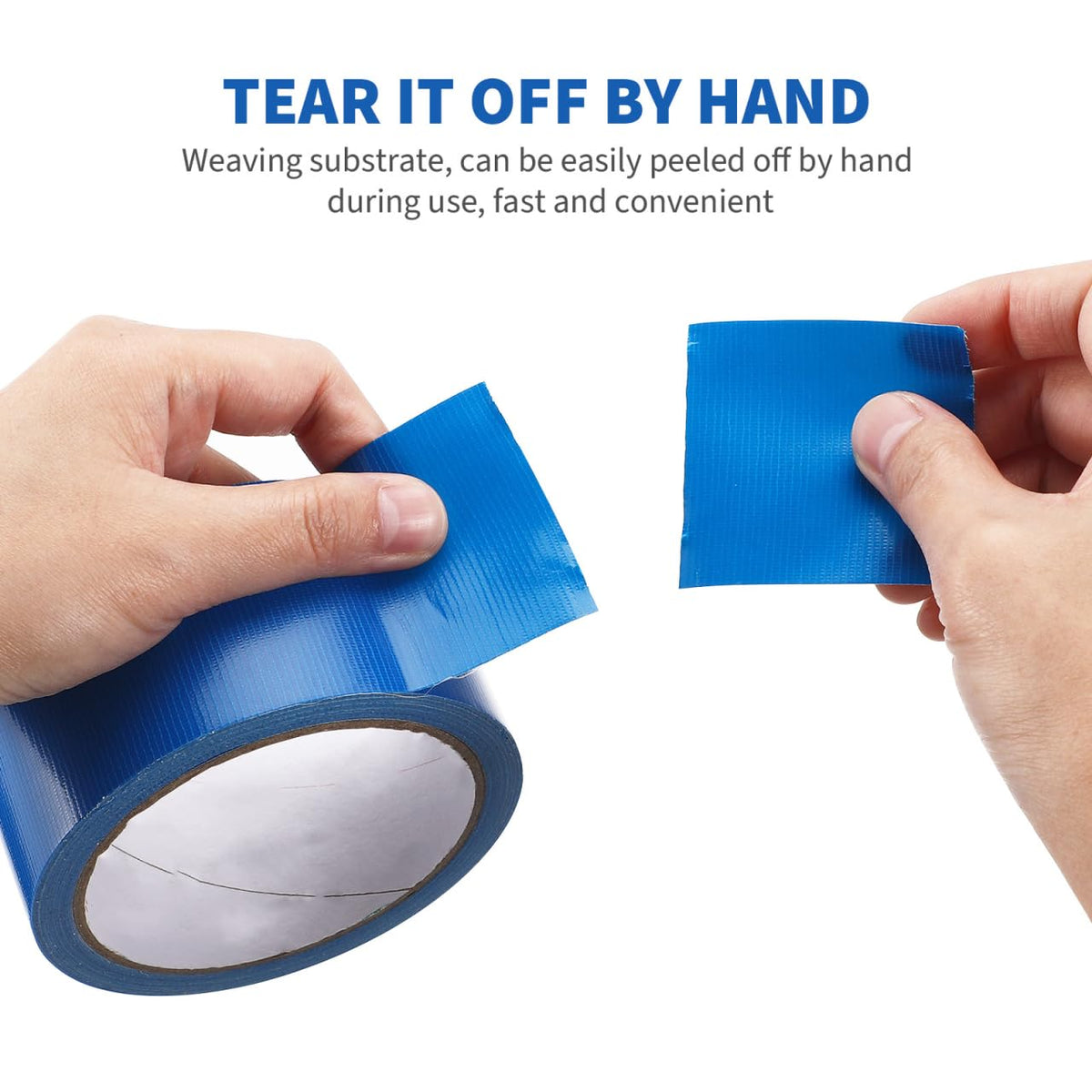 Healifty Single Sided Carpet Joining Tape Waterproof Strong Adhesive Cloth Duct Tape DIY Cloth Stage Carpet Floor Tape (Blue)