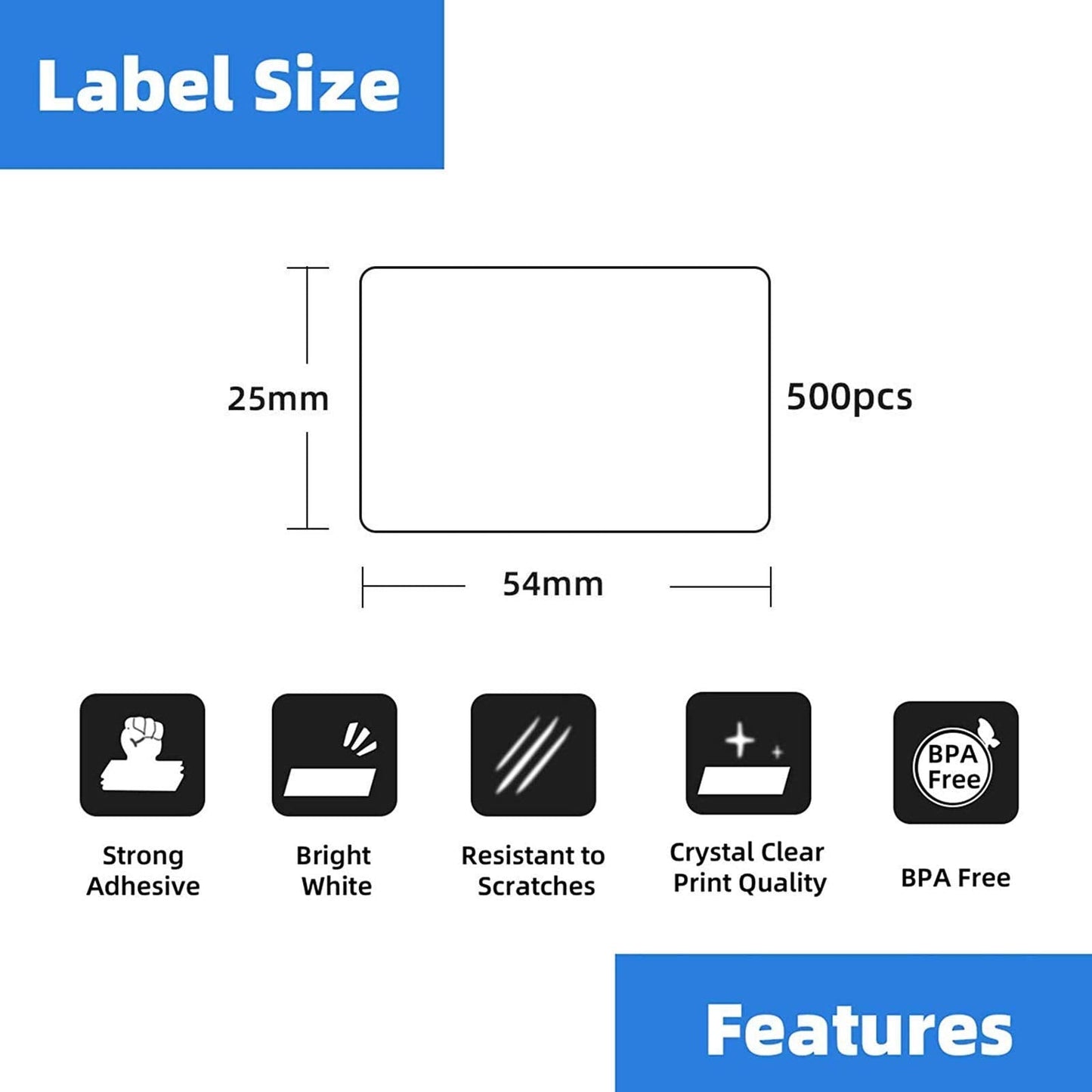 Compatible Direct Thermal Labels Replacement for DYMO 30336 (1" x 2-1/8") 12 Rolls Return Address & Barcode Labels - Use with Labelwriter 450, 450 Turbo, 4XL Printers - 500 Labels/Roll 1" x 2-1/8" / 12 Rolls