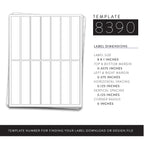 140 Labels for 1oz Jars, 1x5, White Waterproof for Inkjet 140 Labels White Vinyl Waterproof (Inkjet only)